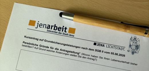 Kurzantrag jenarbeit