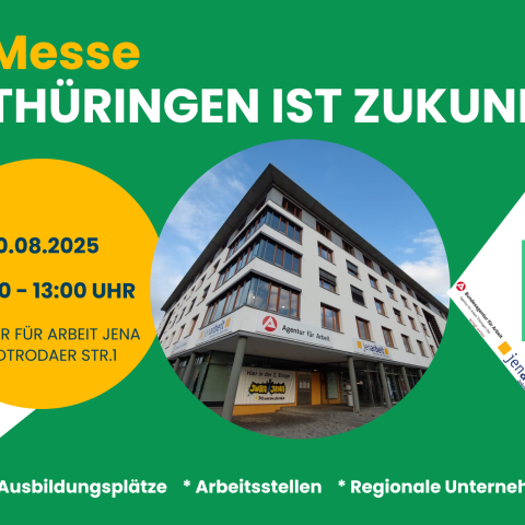 Flyer zur Messe THÜRINGEN IST ZUKUNFT am 30. August 2025